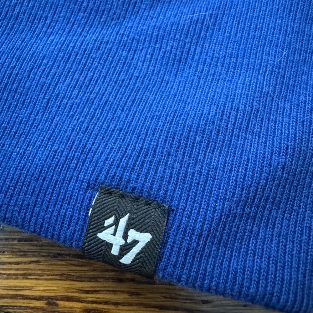 #670 NEW YORK KNICKS (47 Brand) NBA Basketball Blue Hoodie - Picture 7 of 15